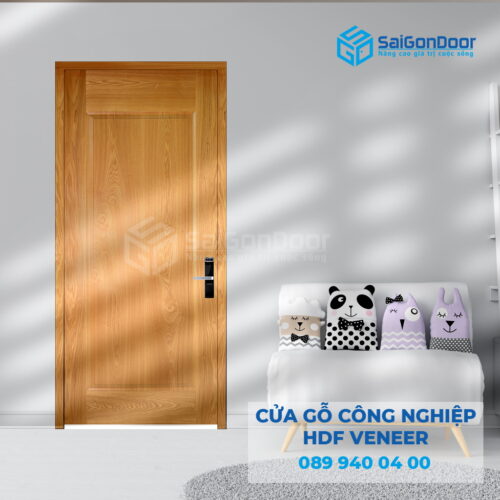 Cửa Gỗ HDF Veneer 1B ASH 2-SGD