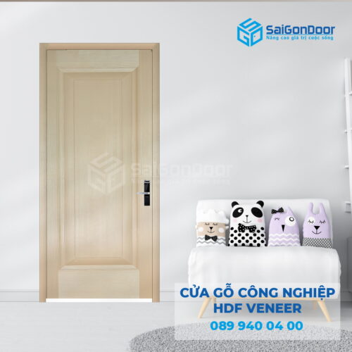 Cửa Gỗ HDF Veneer 1B ASH-SGD