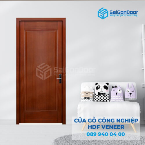 Cửa Gỗ HDF Veneer 1B Xoan Đào-SGD