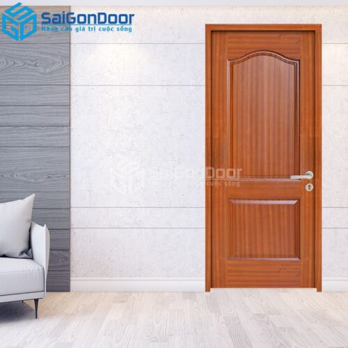 Cửa Gỗ HDF Veneer 2A-sapele-HDFV-SGD