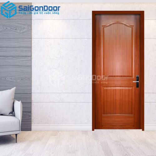 Cửa Gỗ HDF Veneer 2A-Xoan Đào 2-HDFV-SGD