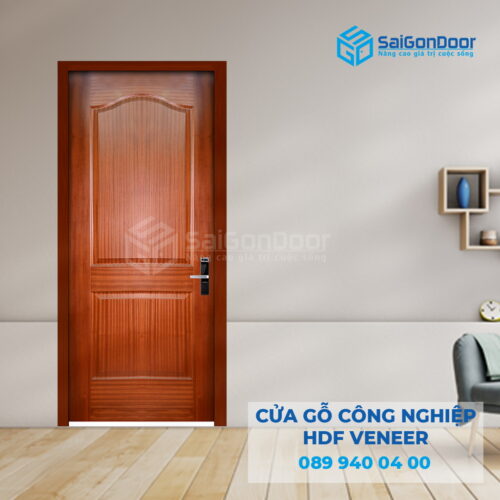 Cửa Gỗ HDF Veneer 2A-Xoan Đào 2-SGD