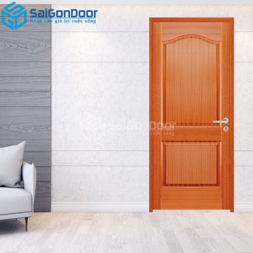 Cửa Gỗ HDF Veneer 2A-Xoan Đào 6-HDFV-SGD