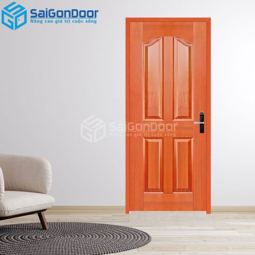Cửa Gỗ HDF Veneer 4A-Căm Xe 3-HDFV-SGD