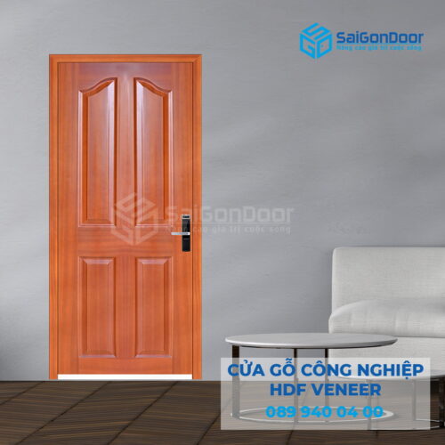 Cửa Gỗ HDF Veneer 4A-sapele-SGD