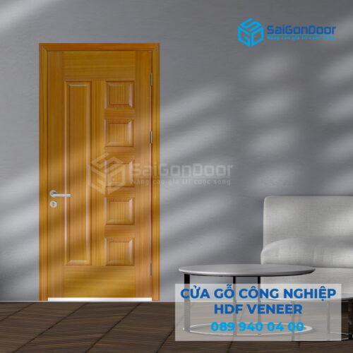Cửa Gỗ HDF Veneer 6B-sapele 5-SGD
