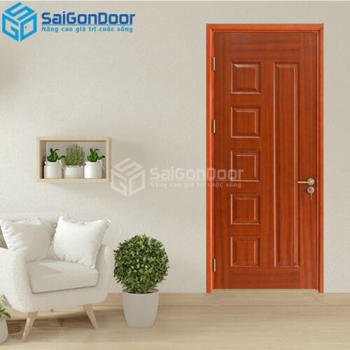 Cửa Gỗ HDF Veneer 6B Xoan Đào-HDFV-SGD