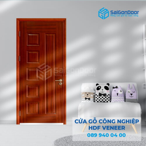Cửa Gỗ HDF Veneer 6B Xoan Đào-SGD