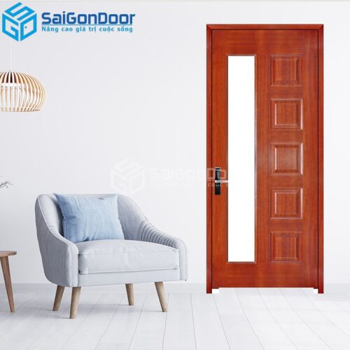 Cửa Gỗ HDF Veneer 6GL-Căm Xe 7-HDFV-SGD