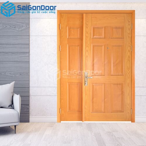 Cửa Gỗ HDF Veneer 9A-oak Sồi-HDFV-SGD
