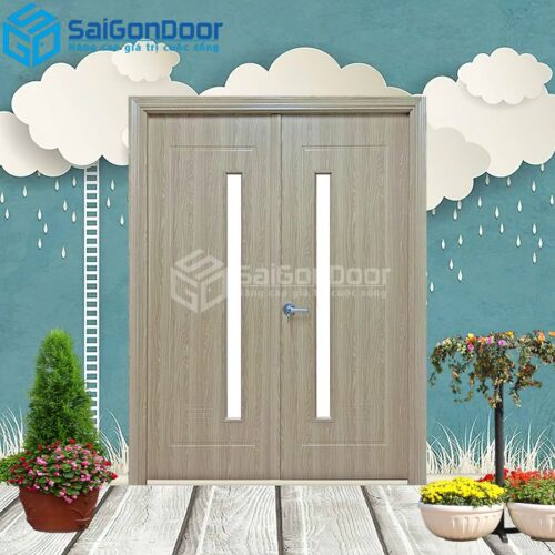 Cửa Nhựa Composite 2 canh-CP-SGD