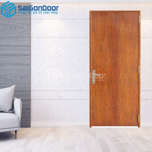 Cửa Thép Chống Cháy P1 van Gỗ 4-a-SGD