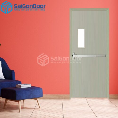 Cửa Thép Chống Cháy P1G1 xam thanh thoat hiem-a-SGD