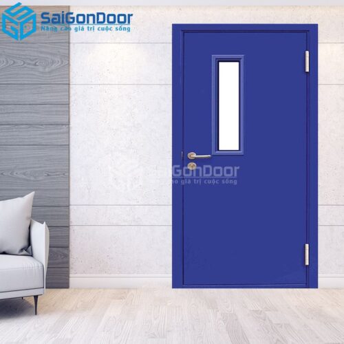 Cửa Thép Chống Cháy P1G1 xanh duong-a-SGD